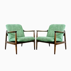 Fauteuils Mid-Century Verts par Edmund Homa, 1960s, Set de 2