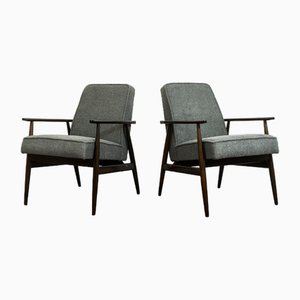 Set of Mid-Century Grey Armchairs by by H. Lis, 1960s