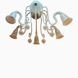 Italian Style Murano Glass in Transparent Chandelier by Simoeng