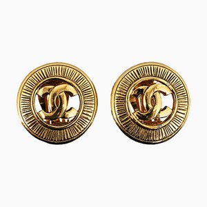 CC Clip-on Earrings from Chanel, Set of 2