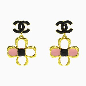 CC Blooming Push Back Earrings from Chanel, Set of 2