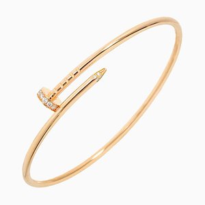 Brazalete de diamantes en oro rosa de Cartier