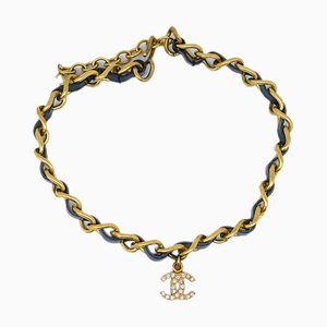 Crystal and Gold CC Choker from Chanel