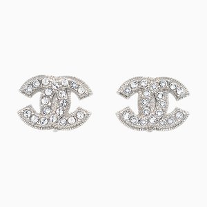 CC Rhinestone Earrings from Chanel, Set of 2