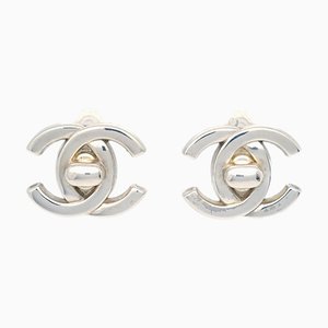 CC Turnlock Earrings from Chanel, Set of 2
