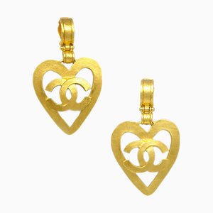Dangle Heart Earrings from Chanel, Set of 2
