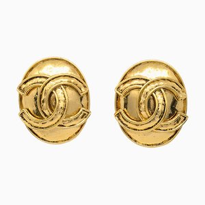 Ovale Ohrringe aus Gold von Chanel, 2 . Set