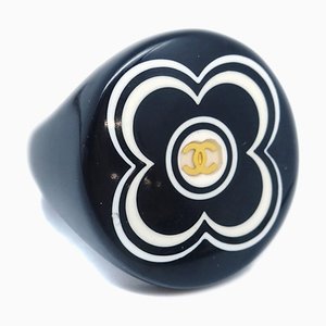Ring Schwarz #53 #13 01a 152281 von Chanel