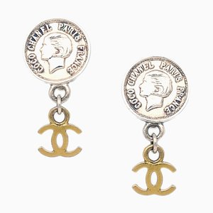 Silver Dangle Earrings from Chanel, Set of 2