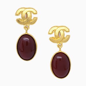 Stone Dangle Earrings from Chanel, Set of 2