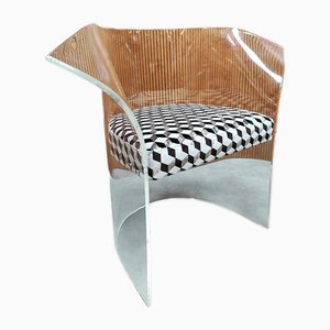 Vintage Acrylic Glass Armchair by Vladimir Kagan, 1970s