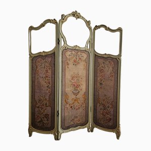 French 3 Panel Folding Screen, 1960s