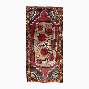 Kleiner türkischer Vintage Yastik Teppich, 1950er