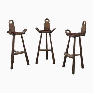 Spanish Bar Stools, Set of 2