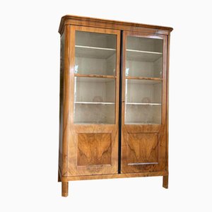 Biedermeier Bookcase Cabinet in Glass