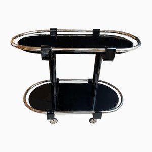 Art Deco Bar Cart in Black