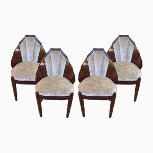 Art Deco Armchairs, Set of 4