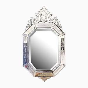Espejo veneciano de cristal de Murano