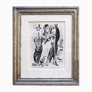 Marc Chagall, Die Marktschreier, 20. Jahrhundert, Lithographie