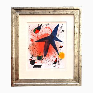 Joan Miró, La estrella azul, Litografía