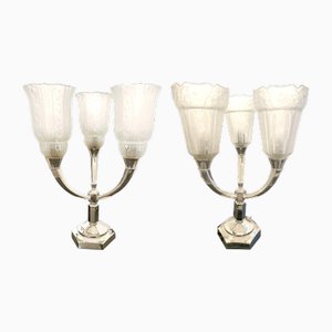 Art Deco Table Lamps, Set of 2