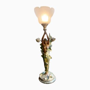 Bronze Lamp by J. Caussé
