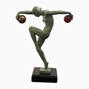 Denis, Danseur Art Déco, 1930s, Bronze