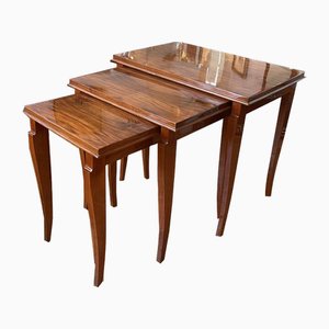 Art Deco Nesting Tables, Set of 3