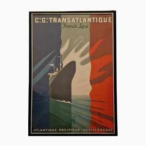 Poster Art Deco della Normandia