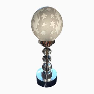 Art Deco Table Lamp with Glass Balls