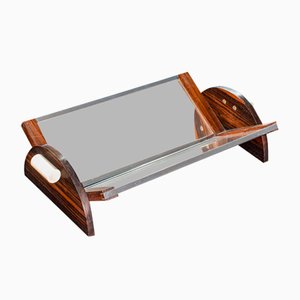 Small Vintage English Mirrored Book Trough, 1940s