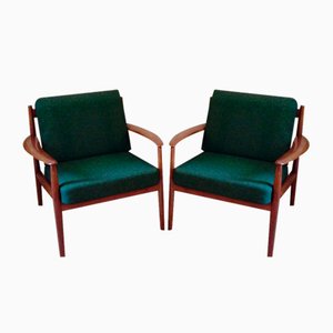Armchairs by Grete Jalk for France & Son, 1960s, Set of 2