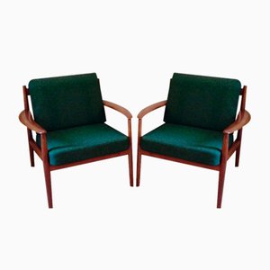 Fauteuils par Grete Jalk pour France & Son, 1960s, Set de 2