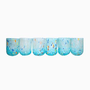 Italienische Vintage Murano Glas Wassergläser von Maryana Iskra Verres für Ribes, 2010, 6er Set