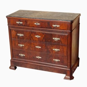 Large Louis Philippe Chest of Drawers in Walnut