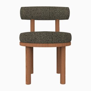 Moca Stuhl aus Safire 01 Stoff & Räuchereiche von Studio Rig für Collector