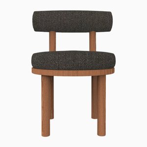 Moca Chair in Safire 02 Fabric and Smoked Oak by Studio Rig for Collector