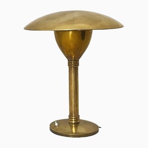 Lámpara de mesa vintage de latón, años 40