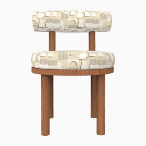 Moca Chair in Hymne Beige Fabric and Smoked Oak by Studio Rig for Collector