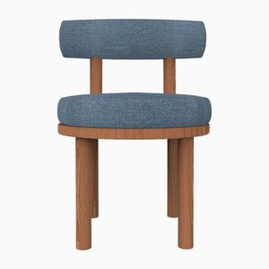 Moca Stuhl aus Tricot Seafoam Stoff und Räuchereiche von Studio Rig für Collector