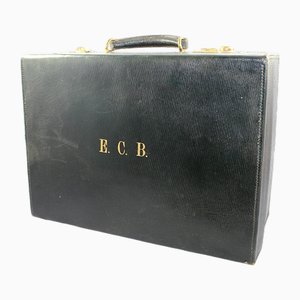 Antique Cased Silver Travelling Vanity Case by Walker & Hall, 1890s