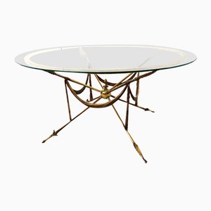 Brass Coffee Table in the style of Maison Jansen, 1970s