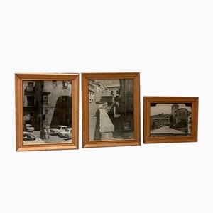 Italian Scenes, Photographs, 1950s, Framed, Set of 3