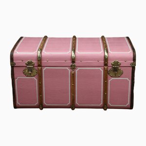 Baúl de correo curvado en rosa, años 20