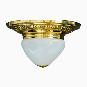 Große Art Deco Deckenlampe, Wien, 1920er