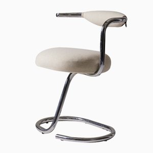 Metal Cobra Lounge Chair by Giotto Stoppino