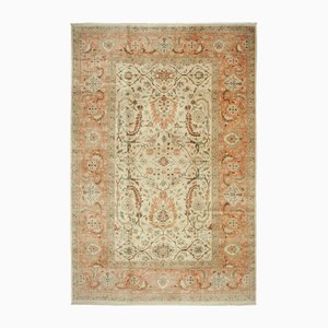 Vintage Oriental Hand-Knotted Wool Large Oushak Rug, 2000s