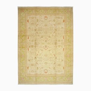 Grand Tapis Oriental Fait Main en Laine Oushak, 2000s