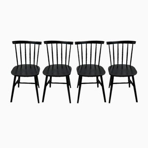 Tapiovaara Bar Chairs, 1980s, Set of 4