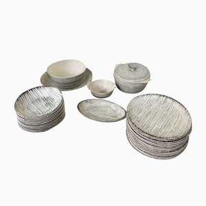 Plates and Dishes Bazas De Salins, 1960, Set of 34